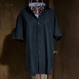 Men's Dark Blue Dress Shirt